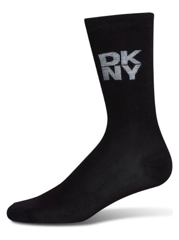 DKNY Skarpety (3 pary) w kolorze czarnym