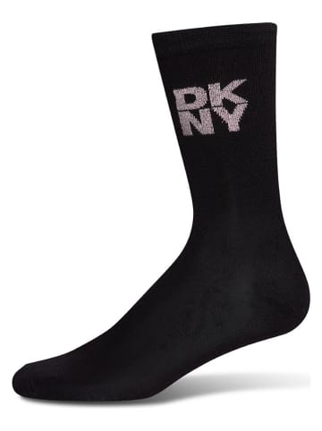 DKNY Skarpety (3 pary) w kolorze czarnym