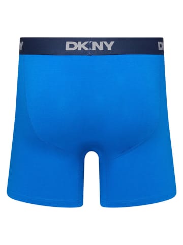 DKNY 3er-Set: Boxershorts in Blau/ Dunkelblau/ Grau