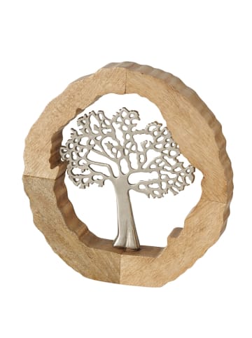 Dekofigur "Tree" in Hellbraun - (H)34 cm