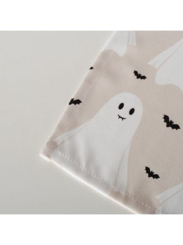 Tischläufer "Ghostie" in Beige/ Weiß - (L)140 x (B)40 cm