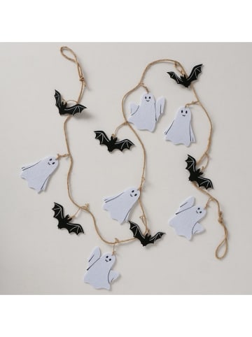 Girlande "Ghostie" in Schwarz/ Weiß - (L)160 cm