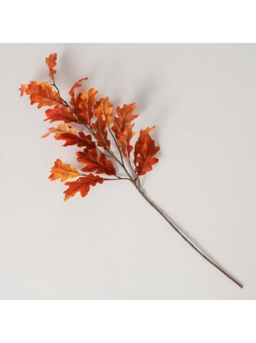 Dekozweig "Eiche" in Orange - (H)79 cm