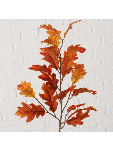 Dekozweig "Eiche" in Orange - (H)79 cm