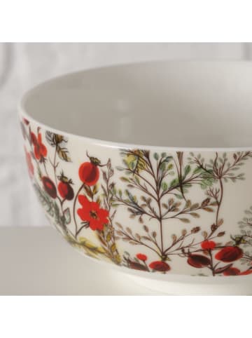 Miska "Rosehip" w kolorze zielono-czerwono-białym na musli - Ø 13,5 cm