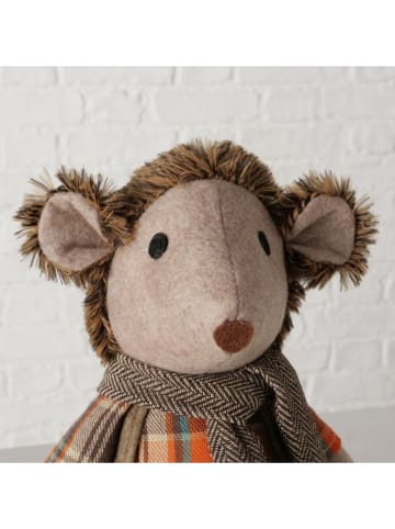 Kantenhocker "Alexo" in Beige/ Braun - (H)47 cm