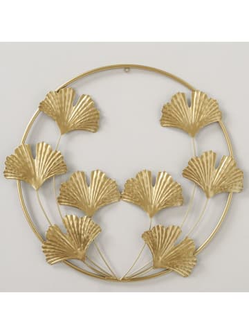 Wandobjekt "Ginko" in Gold - Ø 49 cm