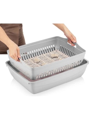 Kattenbank grijs - (B)37,5 x (H)50 x (D)41 cm