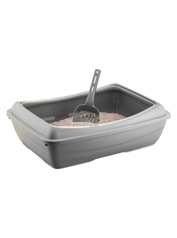 Kattenbak grijs - (B)52 x (H)17,5 x (D)66 cm