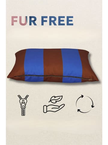 Dierenbed "Fur Free" blauw/bruin