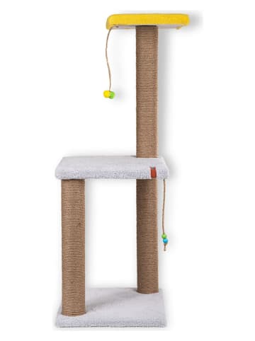 Drapak "Iki" w kolorze szarym dla kota - 34 x 82 x 34 cm