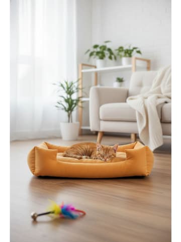Legowisko "Kare" w kolorze pomarańczowym dla zwierząt