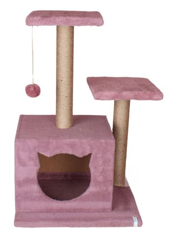 Domek "Lotti" w kolorze różowym dla kota - 45 x 72 x 35 cm