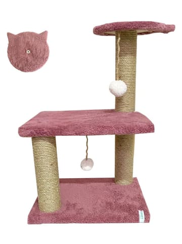 Drapak "Mini" w kolorze szaroróżowym dla kota - 35 x 54 x 28 cm