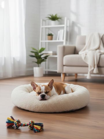 Hundebett "Pugalo" in Beige