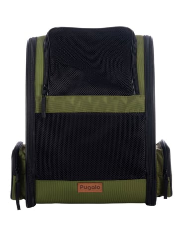 Plecak transportowy w kolorze khaki dla zwierząt - 43 x 38 x 23 cm