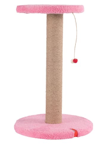 Kratzbaum "Stepli" in Pink - (B)29 x (H)50 x (T)29 cm