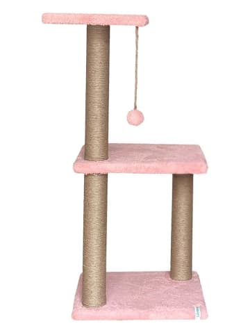 Drapak "Tiana 2" w kolorze jasnoróżowym dla kota - 35 x 80 x 28 cm
