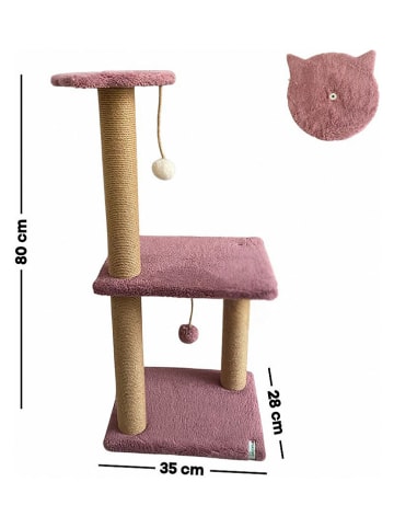 Krabpaal "Tina 2" lila - (B)35 x (H)80 x (D)28 cm
