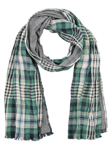 Schal in Grün/ Dunkelblau/ Khaki - (L)180 x (B)50 cm