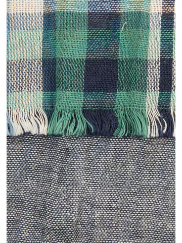 Schal in Grün/ Dunkelblau/ Khaki - (L)180 x (B)50 cm