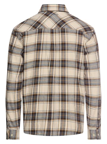 Hemd - Regular fit - in Beige/ Hellblau/ Braun