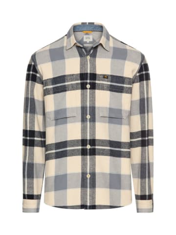 Hemd - Regular fit - in Dunkelblau/ Creme/ Hellblau