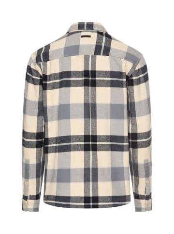Hemd - Regular fit - in Dunkelblau/ Creme/ Hellblau