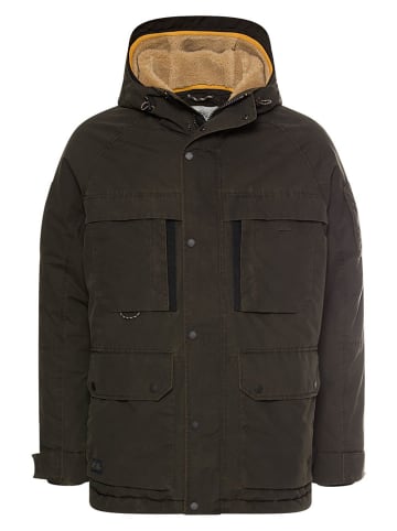 Parka w kolorze brązowym