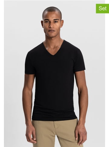 2er-Set: Shirts in Schwarz