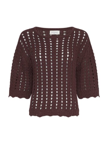 Sweter "Fairyn" w kolorze ciemnobrązowym