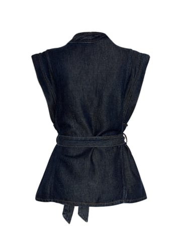 Spijkergilet "Josephine Rue" donkerblauw