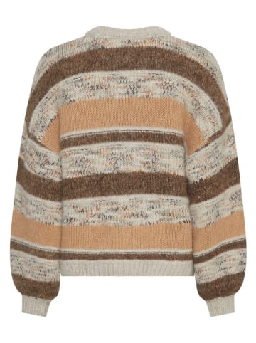 Sweter "Constance" w kolorze szarobrązowo-beżowym