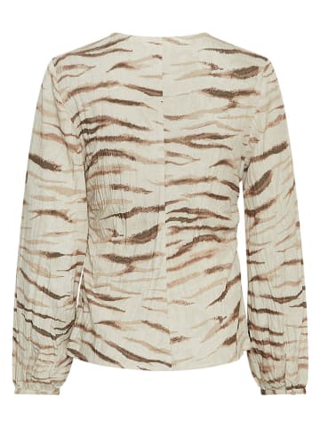 Bluse in Beige/ Hellbraun