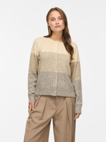 Cardigan "Visposa" in Beige/ Grau