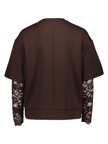 Sweatshirt "Visiffi" donkerbruin