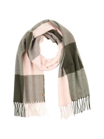 Schal in Rosa/ Khaki