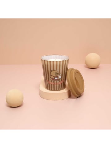 Geurkaars "Capyccino" lichtbruin - 240 g