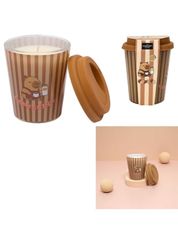 Geurkaars "Capyccino" lichtbruin - 240 g