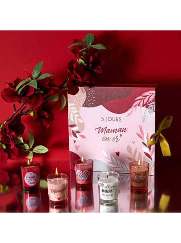 Geurkaars-moederkalender meerkleurig - 5x 50 g