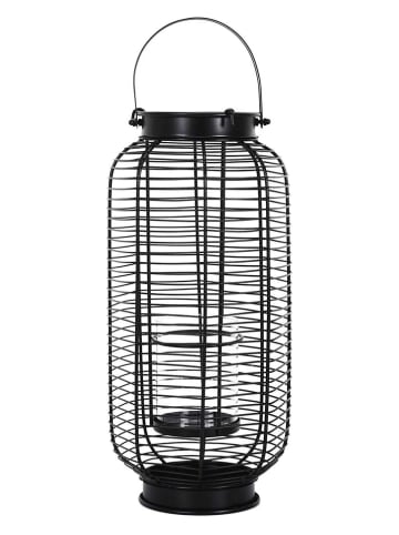 Lantaarn zwart - (B)19 x (H)42,5 x (D)18 cm
