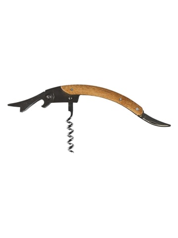 Flesopener naturel/zwart - (L)26,5 cm