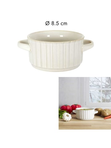 Suppenschüssel in Weiß/ Beige - Ø 8,5 cm