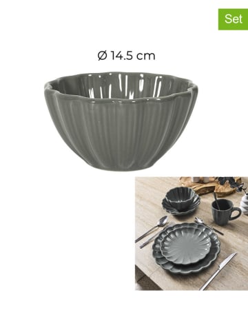 Miski (6 szt.) w kolorze szarym - 550 ml