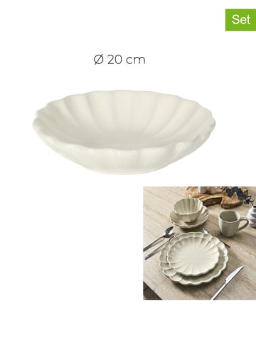 6-delige set: soepborden crème - Ø 20 cm