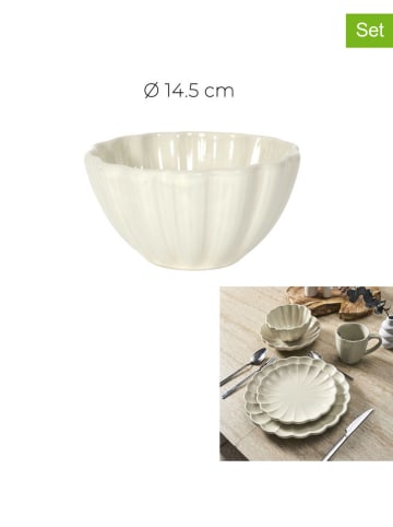 6er-Set: Schalen in Creme - 550 ml