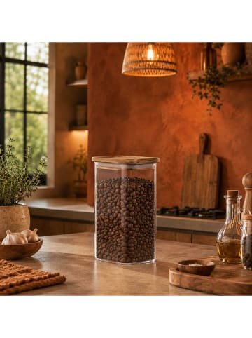 Vorratsglas "Heritage" in Transparent/ Hellbraun - 1,3 l