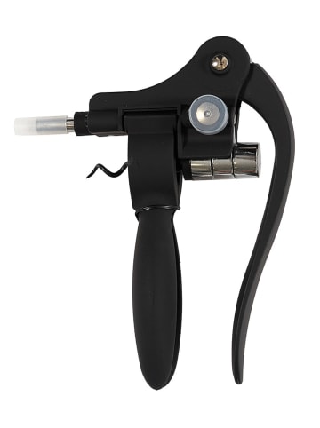 Wijnflesopener zwart - (H)19 cm