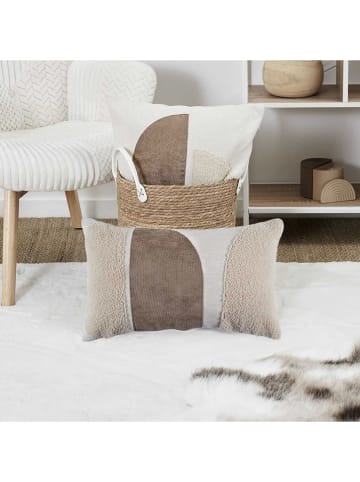 Kussen beige/lichtbruin - (L)30 x (B)50 cm