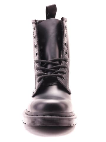 Leder-Boots in Schwarz